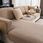 Enna | Teddy Fleece Sofa Cover for Removable Cushions