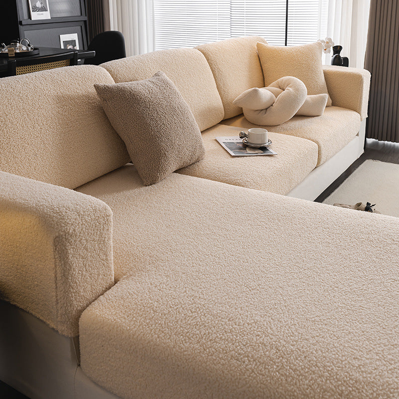 Enna | Teddy Fleece Sofa Cover for Removable Cushions