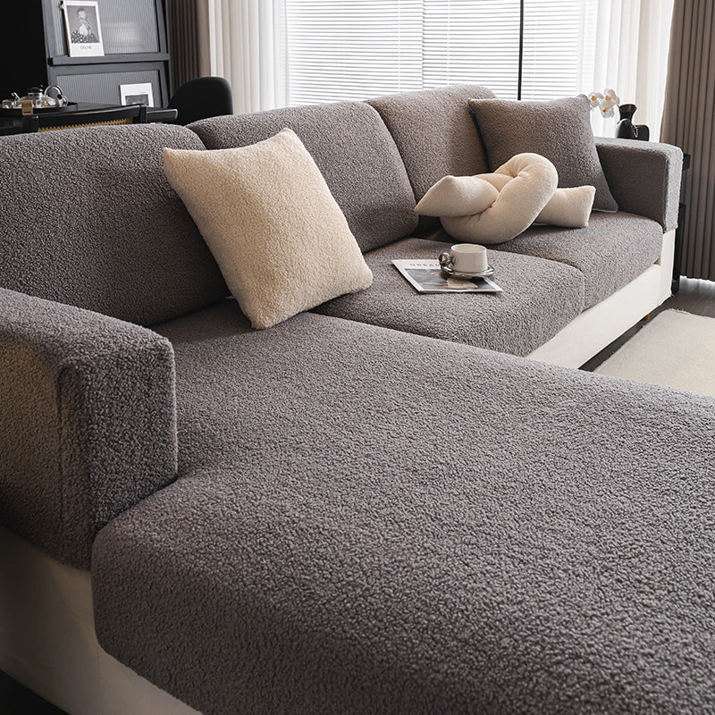 Enna | Teddy Fleece Sofa Cover for Removable Cushions