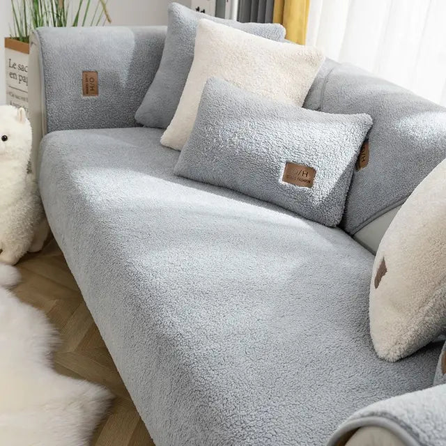 Fjell | Sherpa Fleece Anti-Slip Sofa Cover
