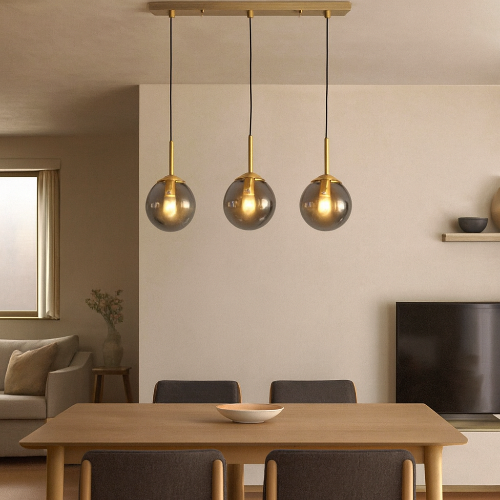 Glass Globe Pendant Light