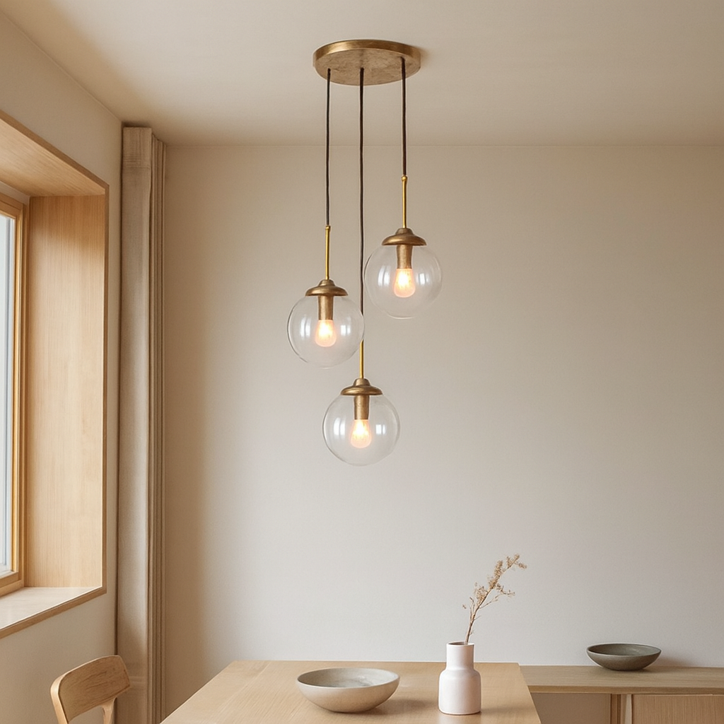 Glass Globe Pendant Light