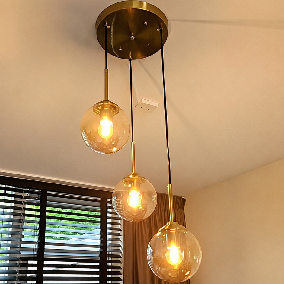 Glass Globe Pendant Light