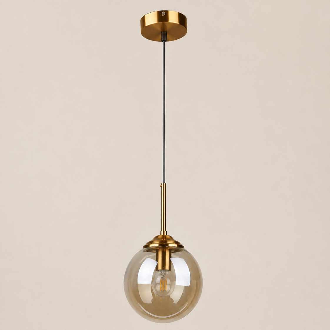 Glass Globe Pendant Light