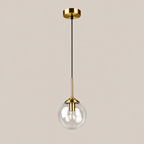 Glass Globe Pendant Light