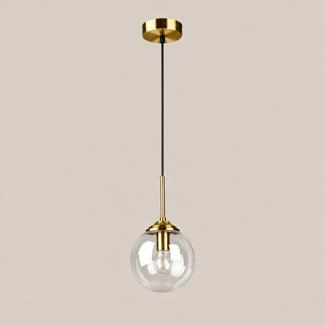 Glass Globe Pendant Light