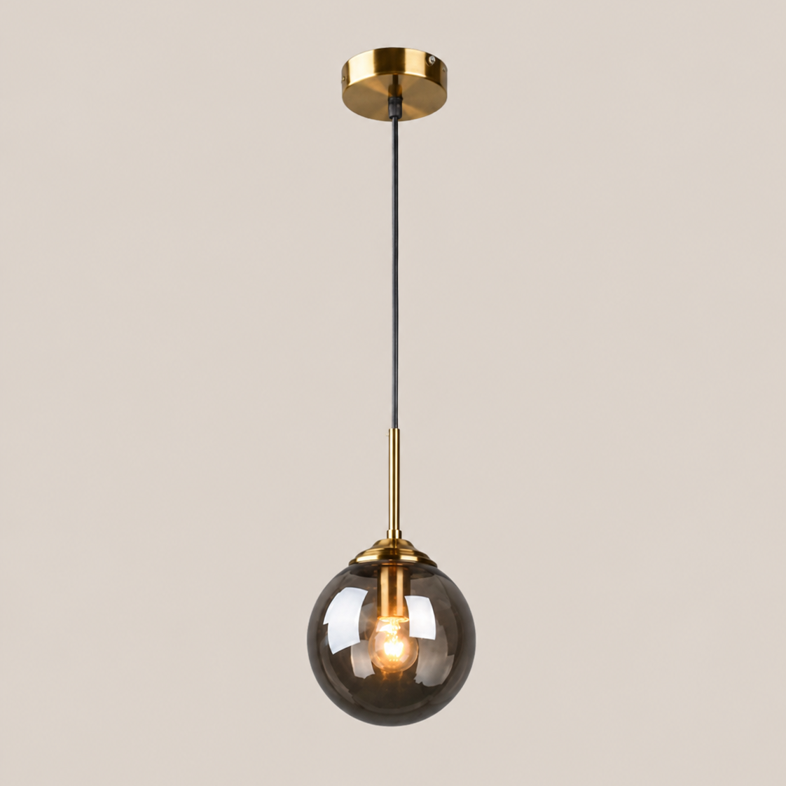 Glass Globe Pendant Light