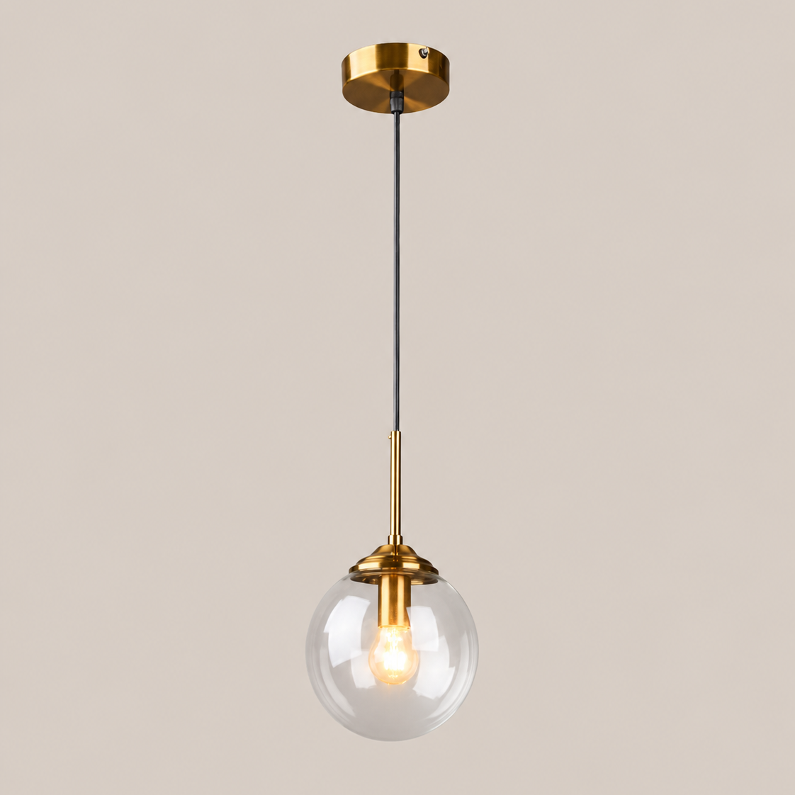 Glass Globe Pendant Light