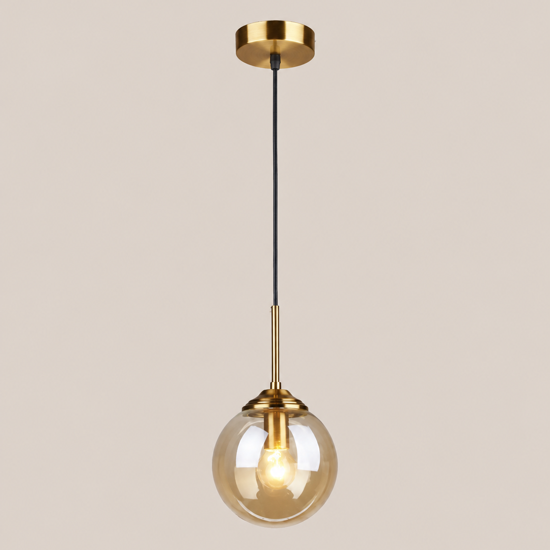Glass Globe Pendant Light