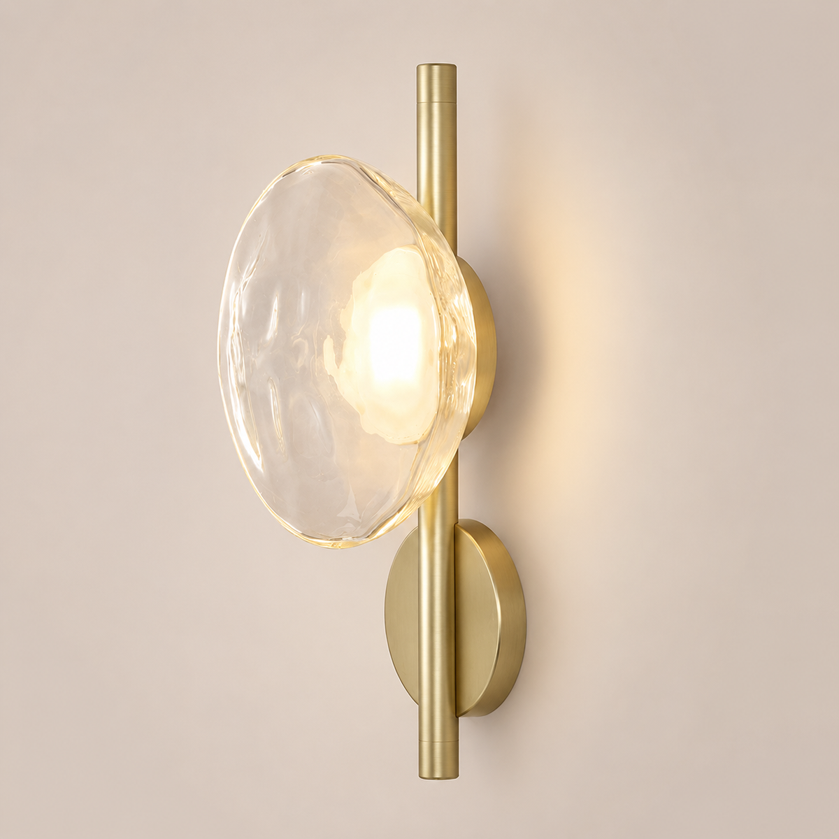 Glass Globe LED Wall Sconce 1-Light with Arm