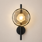 Glass Globe LED Wall Sconce 1-Light with Arm