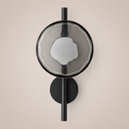 Glass Globe LED Wall Sconce 1-Light with Arm