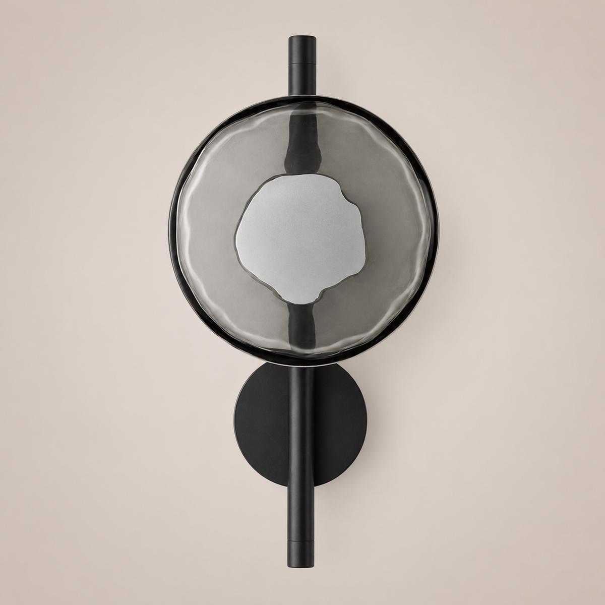 Glass Globe LED Wall Sconce 1-Light with Arm