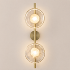 Glass Globe LED Wall Sconce 2-Light