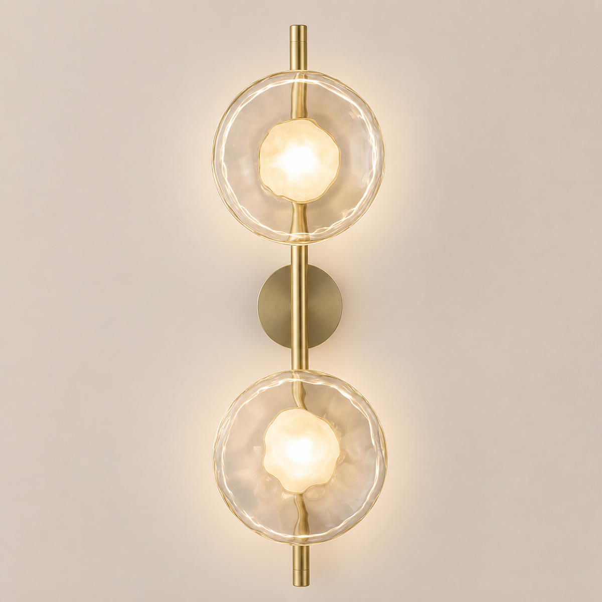 Glass Globe LED Wall Sconce 2-Light