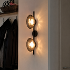Glass Globe LED Wall Sconce 2-Light