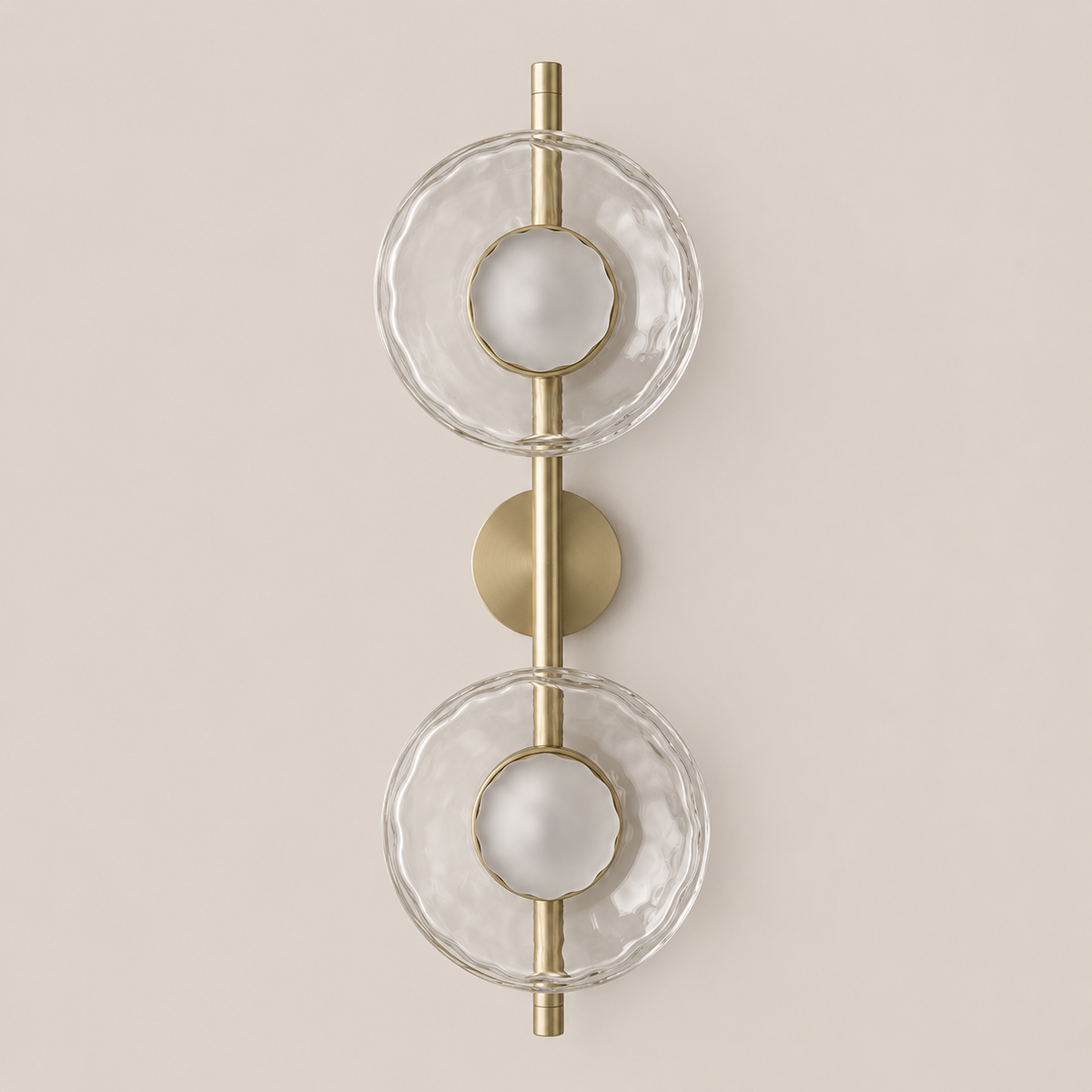 Glass Globe LED Wall Sconce 2-Light
