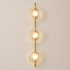 Glass Globe LED Wall Sconce 3-Light