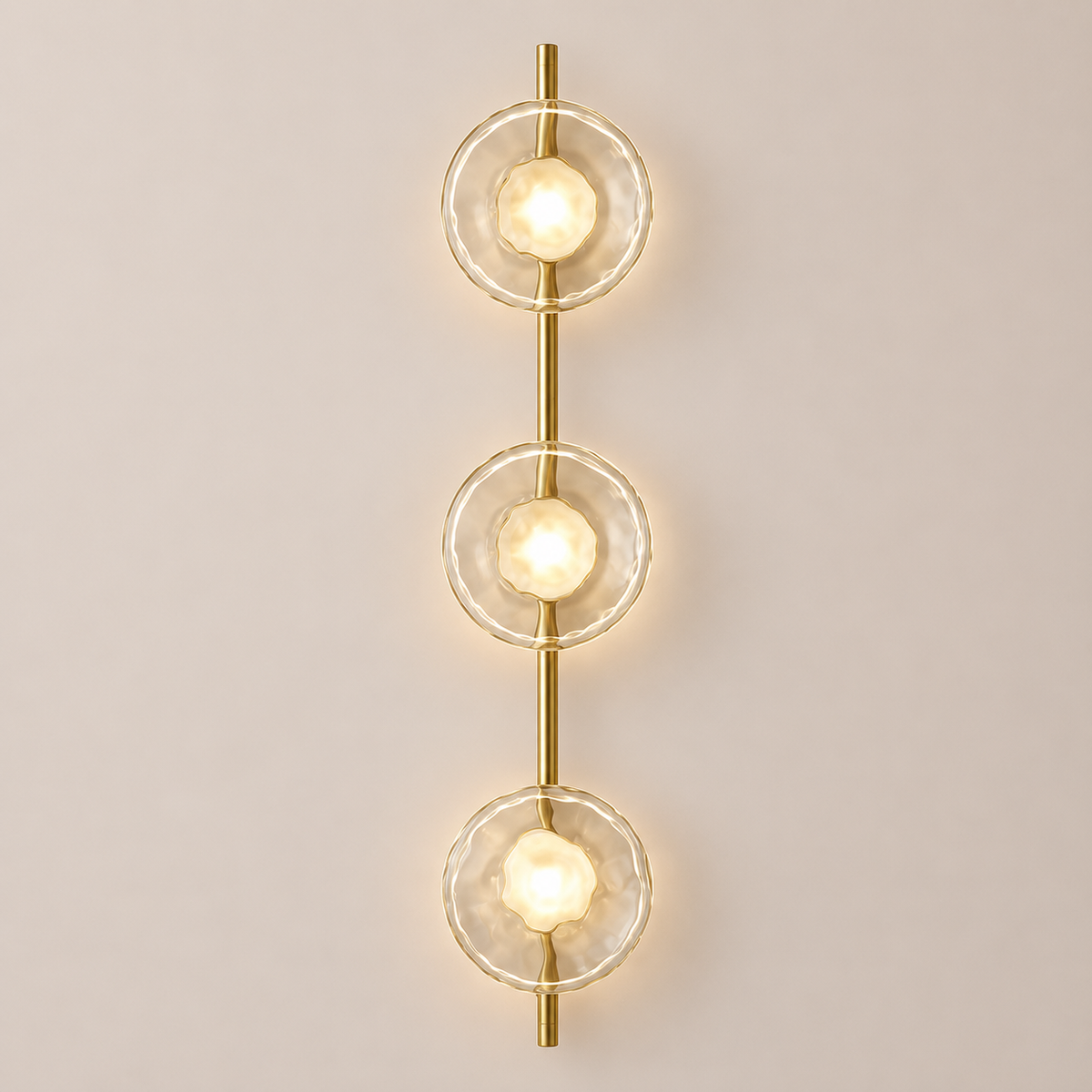 Glass Globe LED Wall Sconce 3-Light