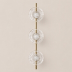 Glass Globe LED Wall Sconce 3-Light