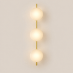 Glass Globe LED Wall Sconce 3-Light
