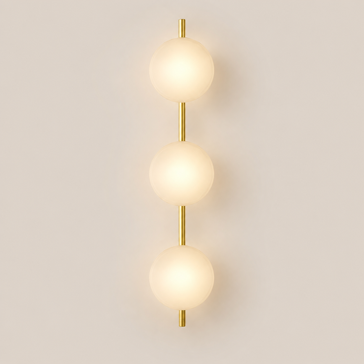 Glass Globe LED Wall Sconce 3-Light