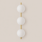 Glass Globe LED Wall Sconce 3-Light