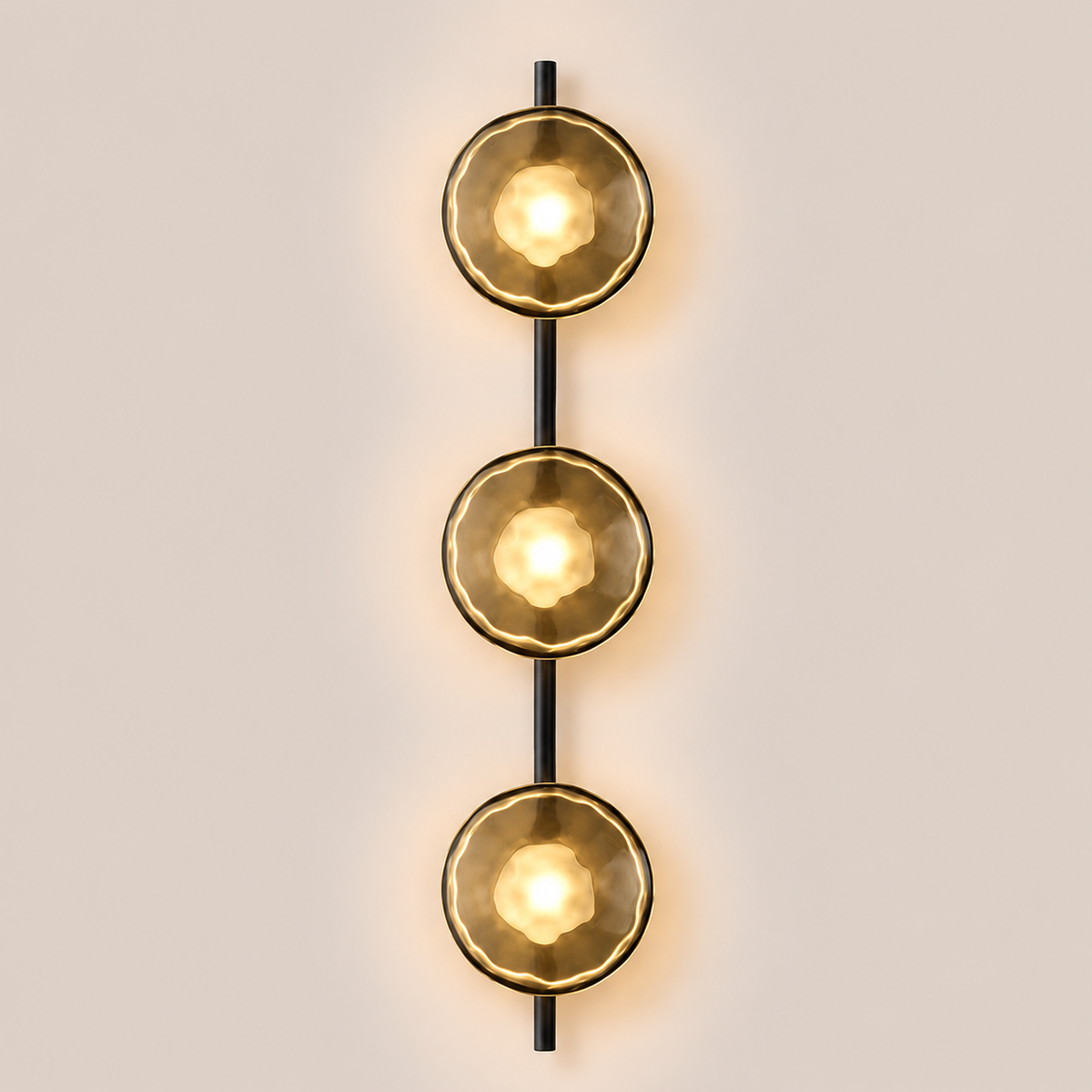 Glass Globe LED Wall Sconce 3-Light