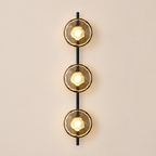 Glass Globe LED Wall Sconce 3-Light