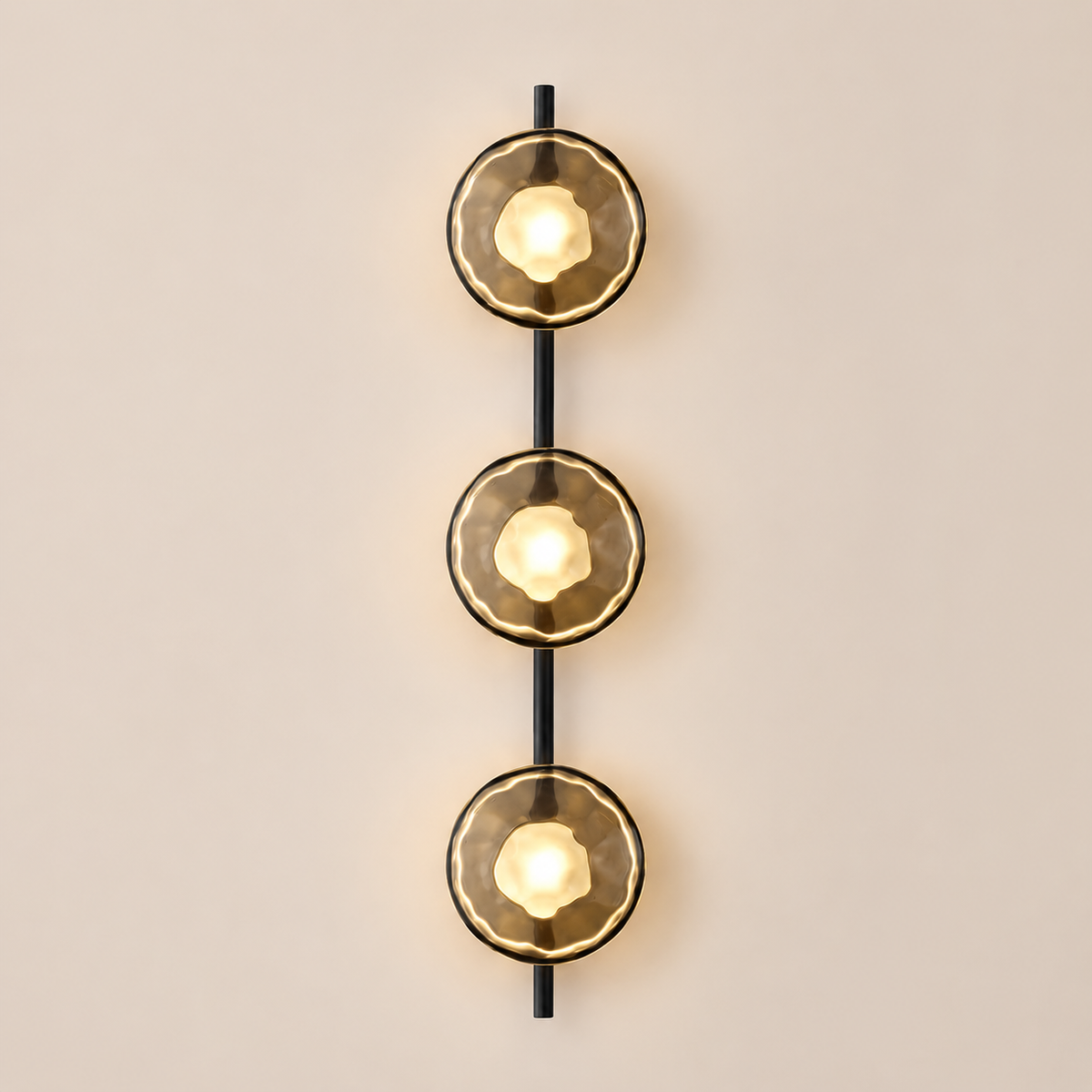 Glass Globe LED Wall Sconce 3-Light