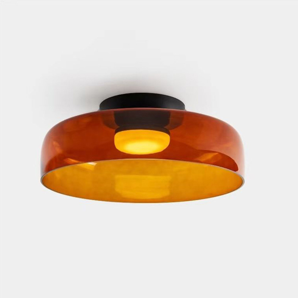Glass Shade LED Flush Mount Ceiling Light