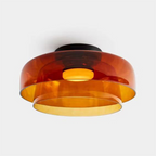 Glass Shade LED Flush Mount Ceiling Light