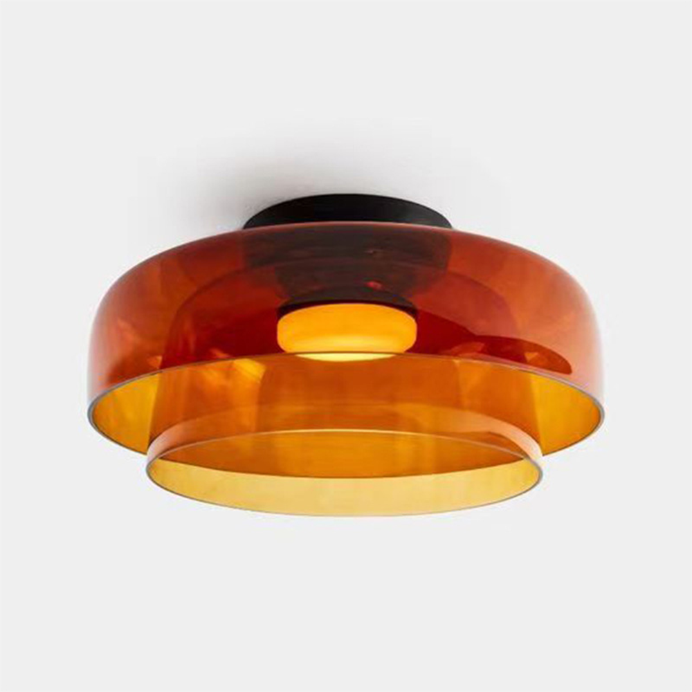 Glass Shade LED Flush Mount Ceiling Light