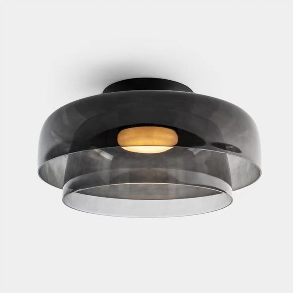Glass Shade LED Flush Mount Ceiling Light