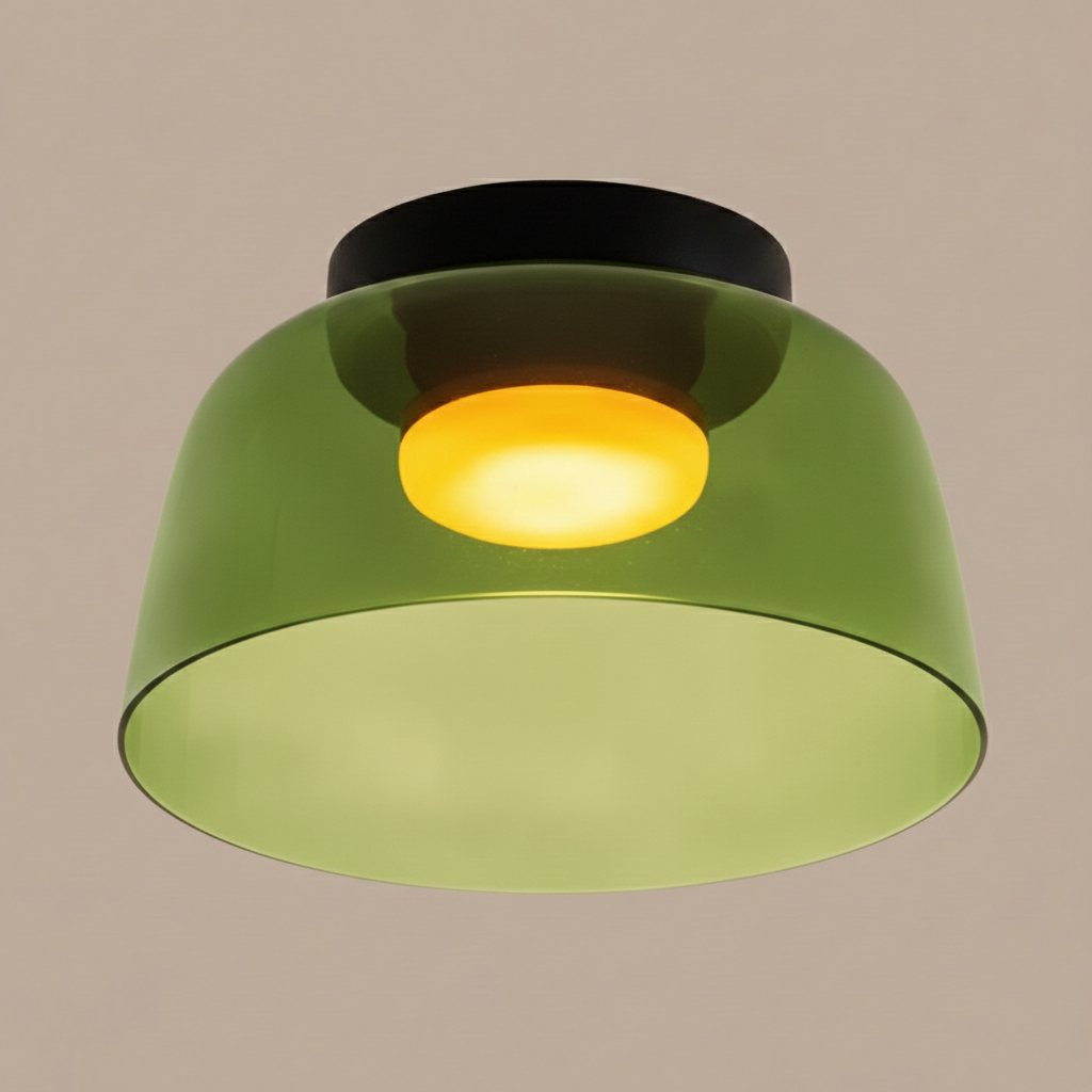Glass Shade LED Flush Mount Ceiling Light