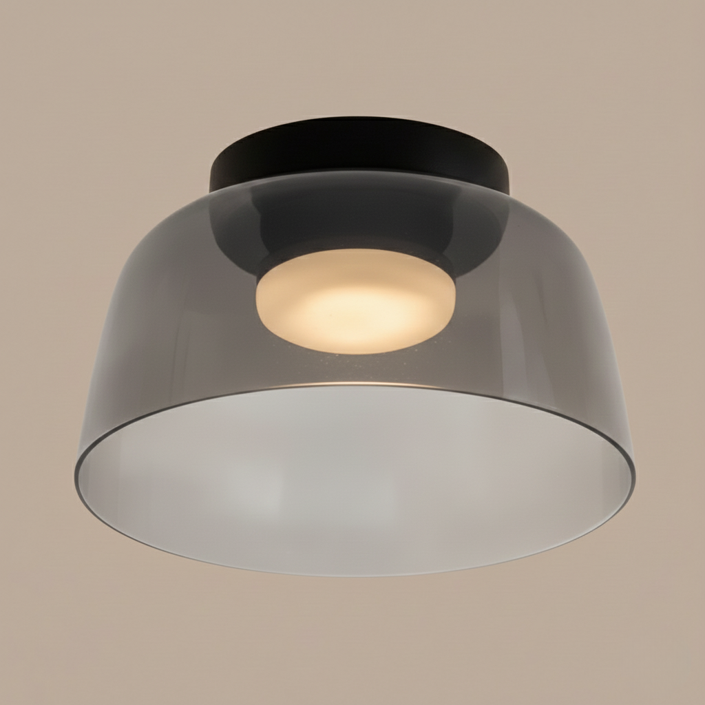 Glass Shade LED Flush Mount Ceiling Light