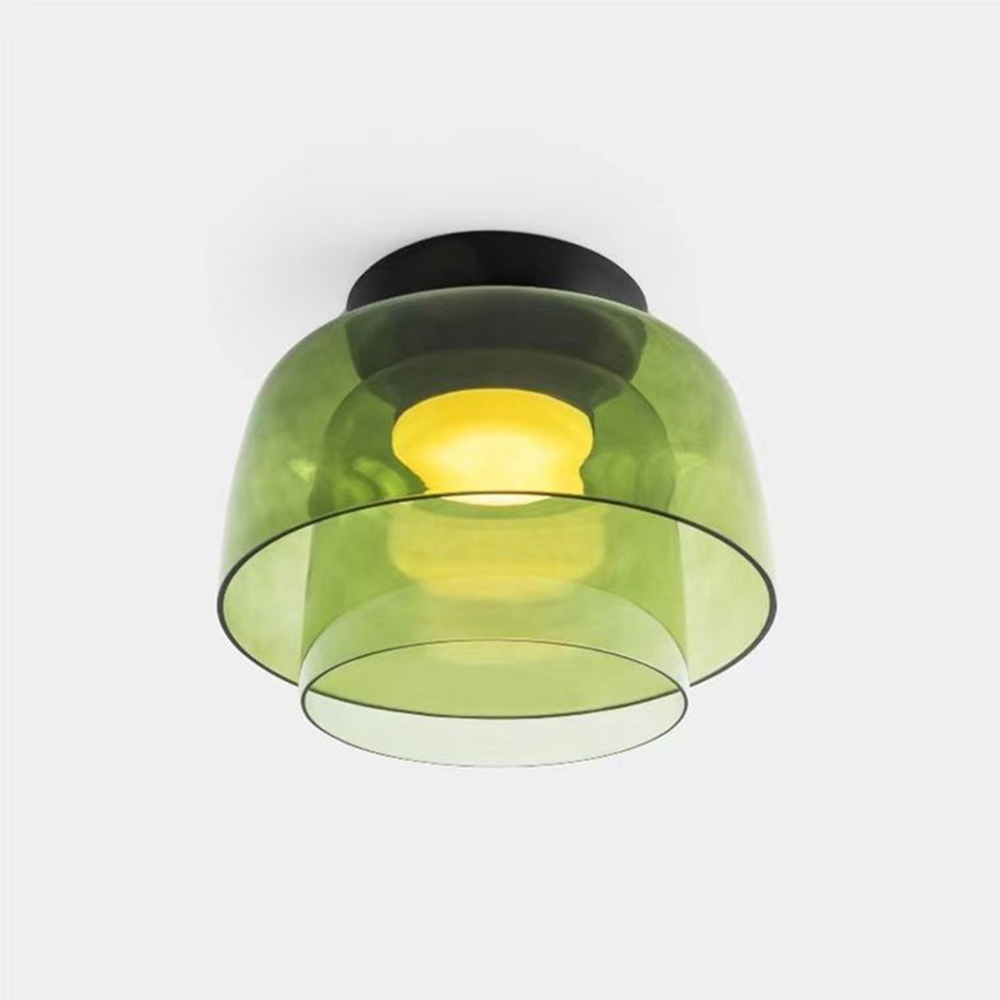 Glass Shade LED Flush Mount Ceiling Light