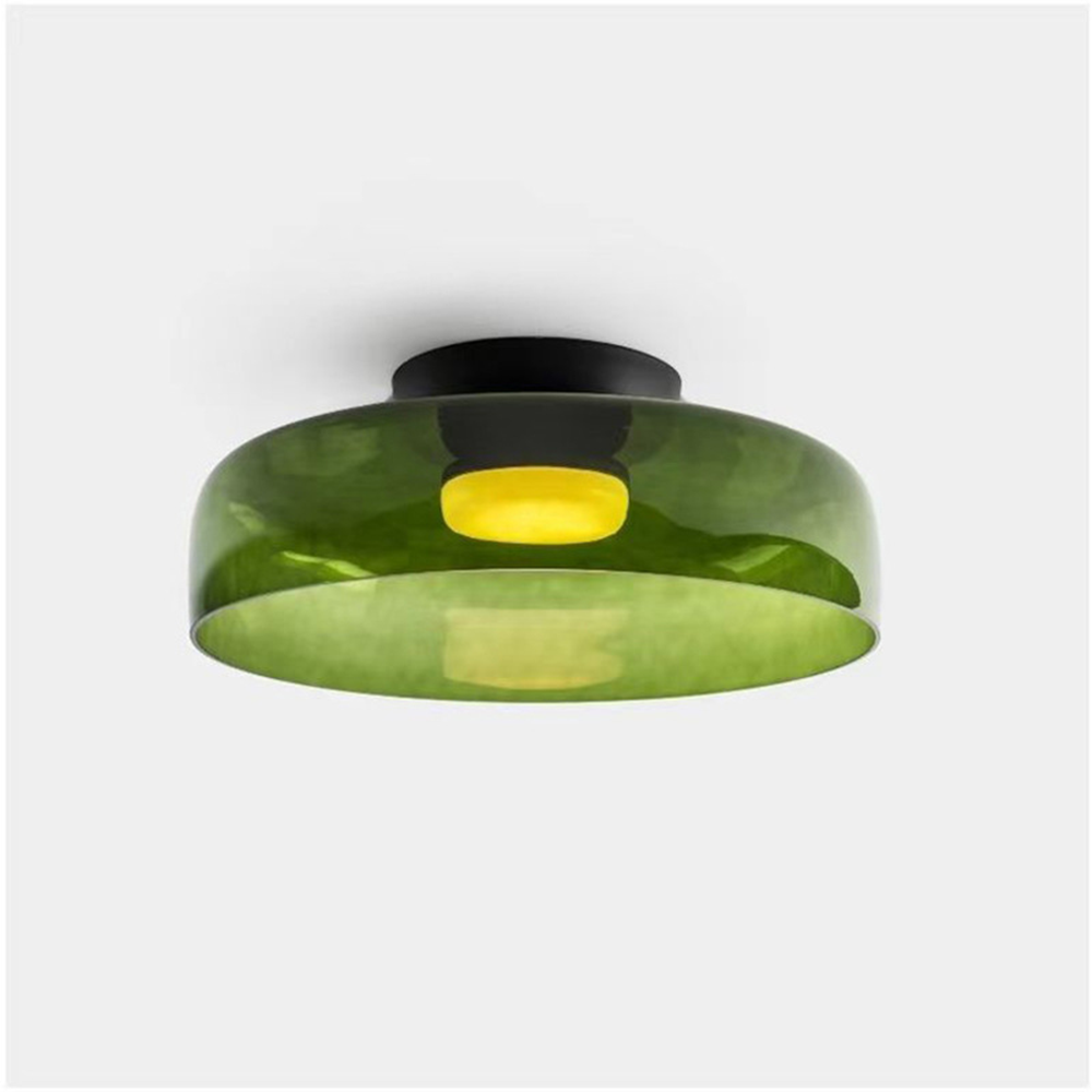 Glass Shade LED Flush Mount Ceiling Light