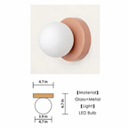 Globe Wall Sconce Frosted Glass Scandinavian