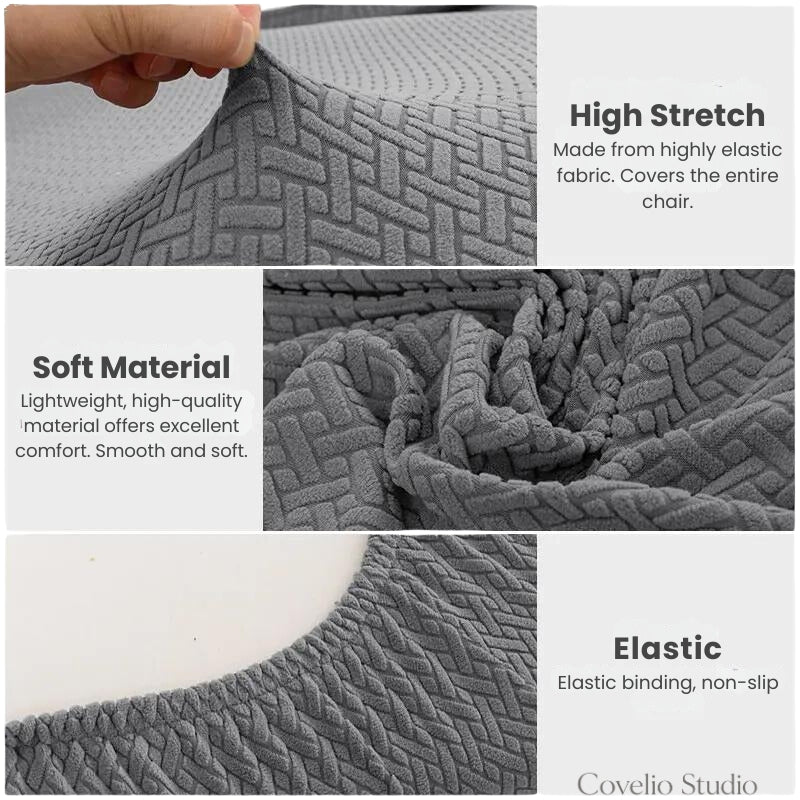 Kalda | Stretch Jacquard Sofa Cover for Removable Cushions