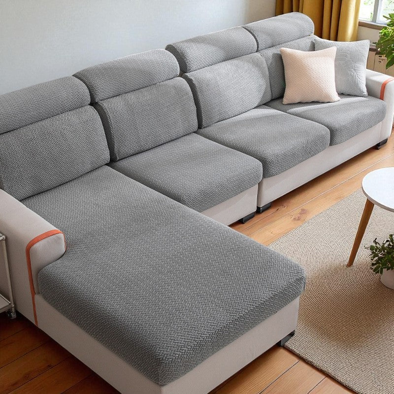 Kalda | Stretch Jacquard Sofa Cover for Removable Cushions