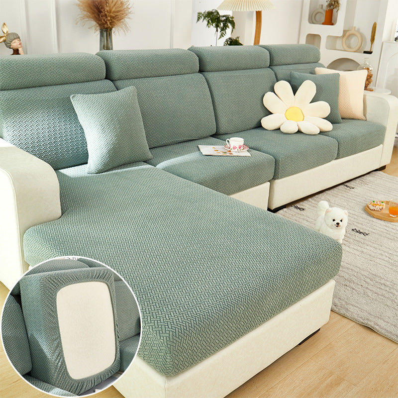Kalda | Stretch Jacquard Sofa Cover for Removable Cushions