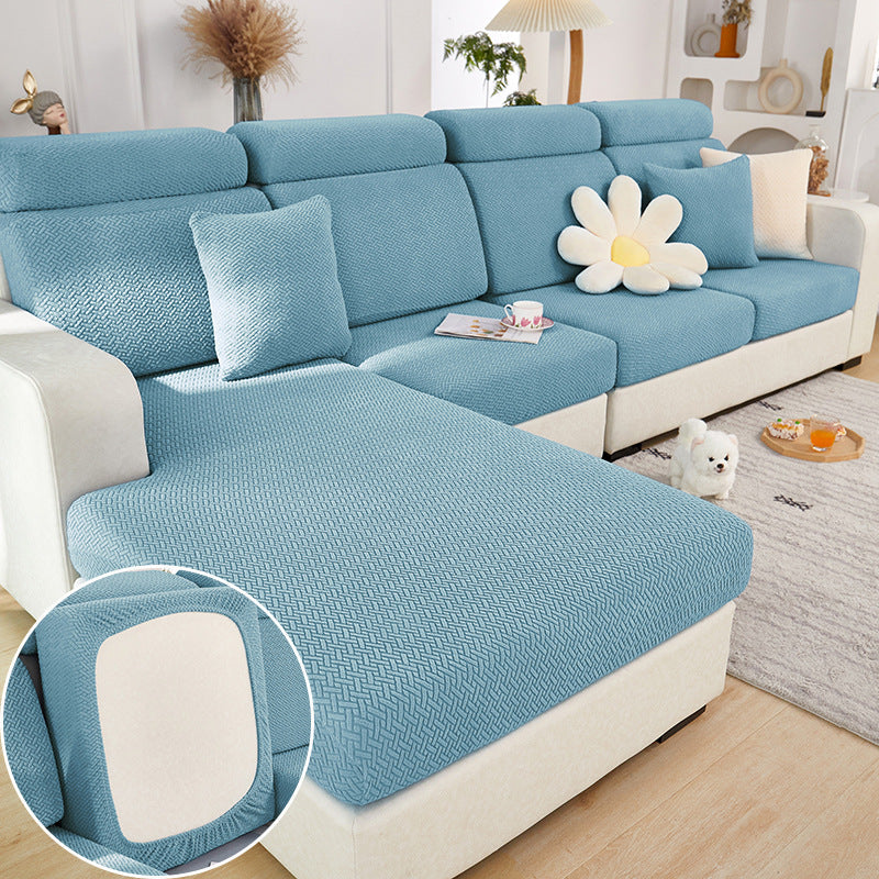 Kalda | Stretch Jacquard Sofa Cover for Removable Cushions