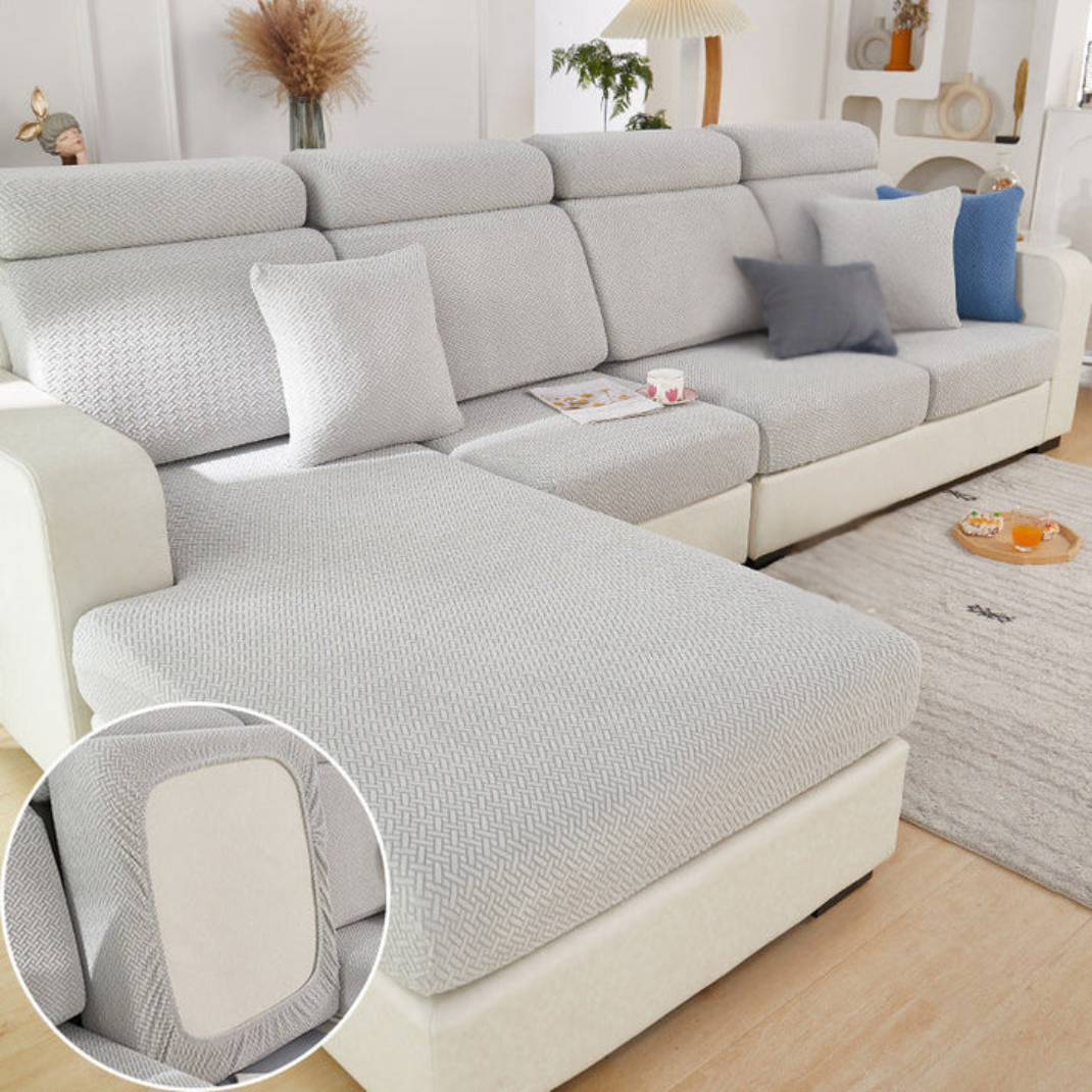 Kalda | Stretch Jacquard Sofa Cover for Removable Cushions