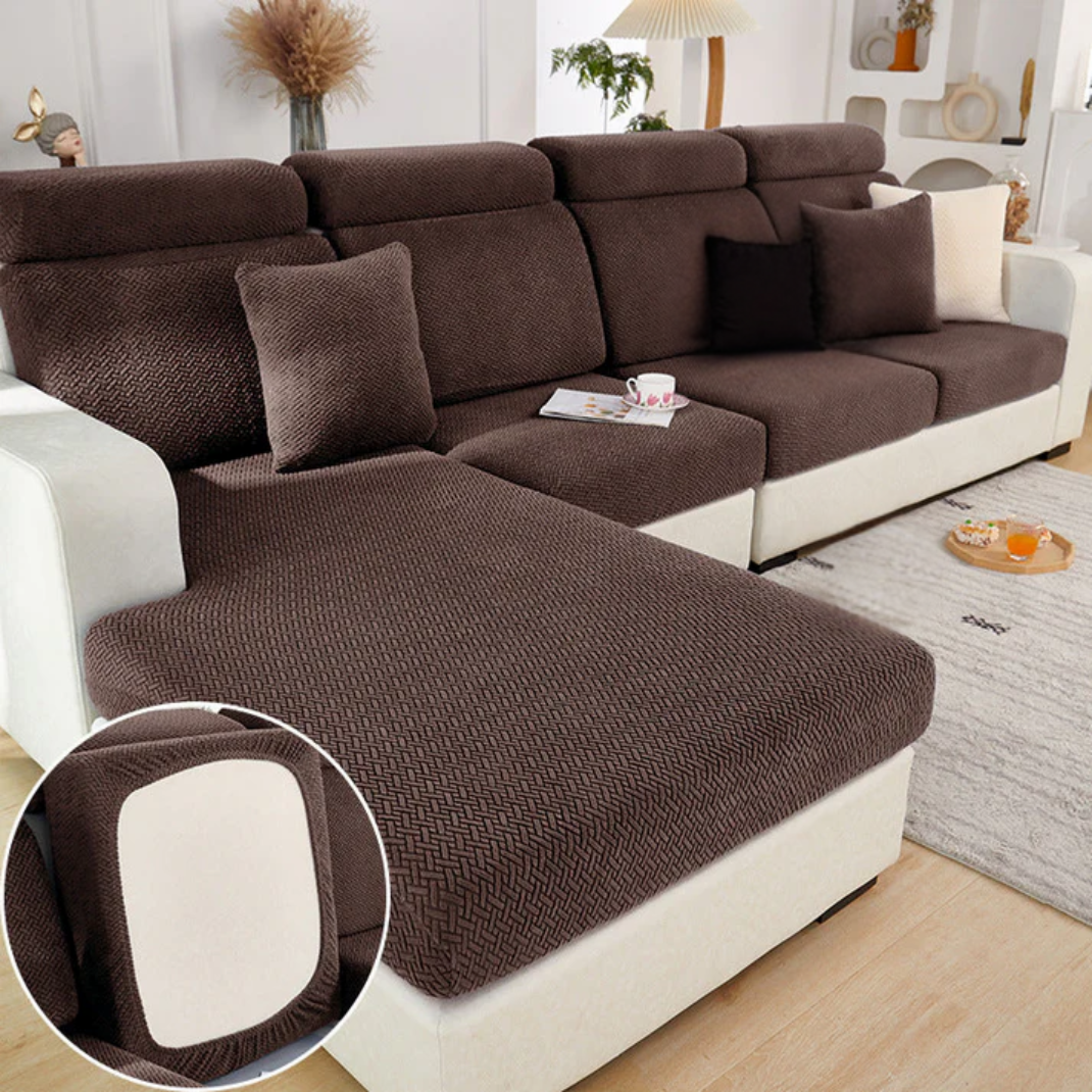 Kalda | Stretch Jacquard Sofa Cover for Removable Cushions