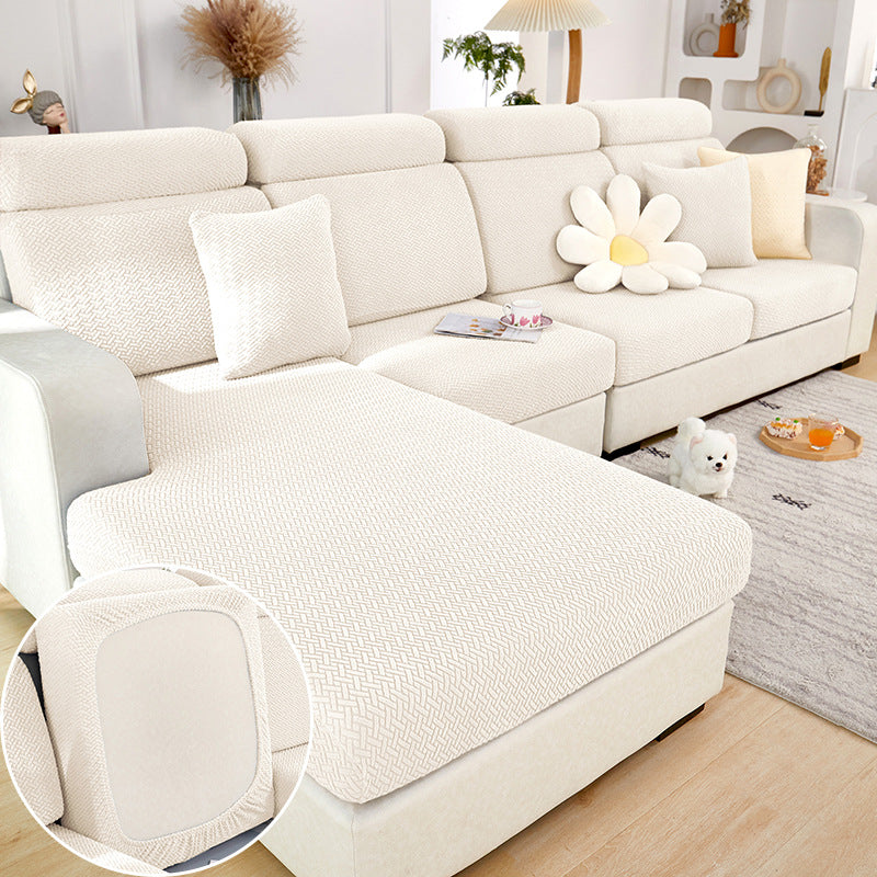 Kalda | Stretch Jacquard Sofa Cover for Removable Cushions