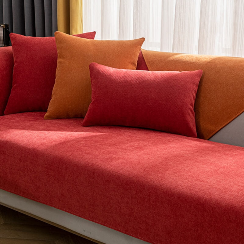 Kavik | Chenille Anti-Slip Sofa Cover