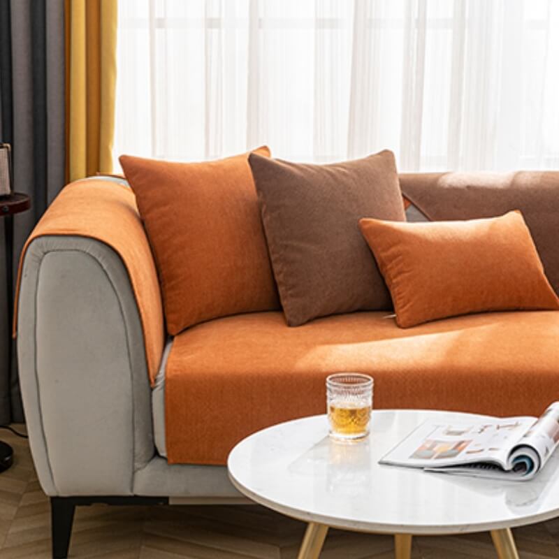 Kavik | Chenille Anti-Slip Sofa Cover
