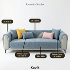 Kavik | Chenille Anti-Slip Sofa Cover