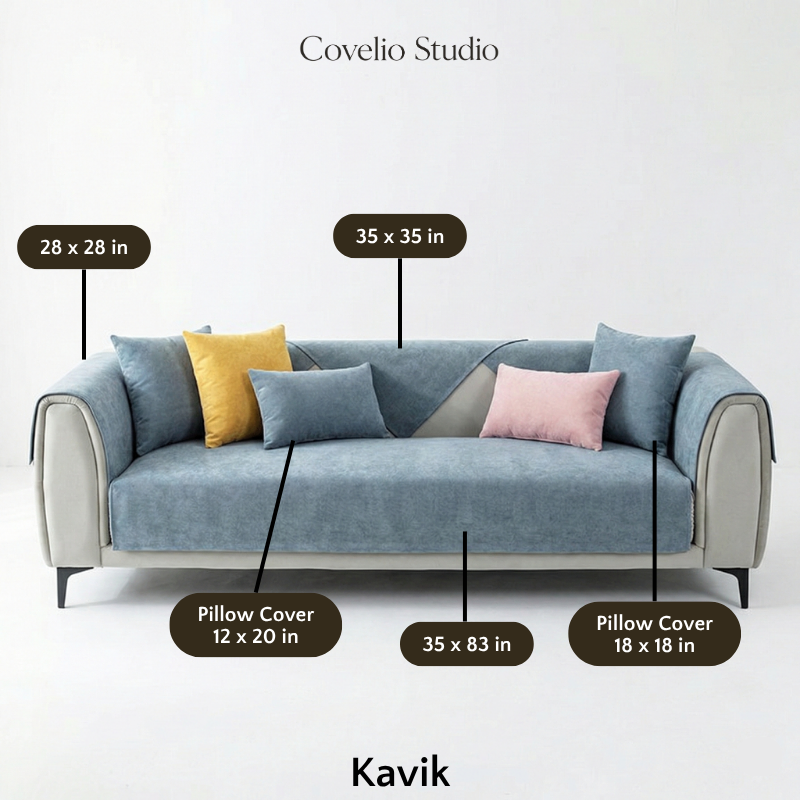 Kavik | Chenille Anti-Slip Sofa Cover